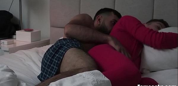  Cuddling Brothers End Up Fucking